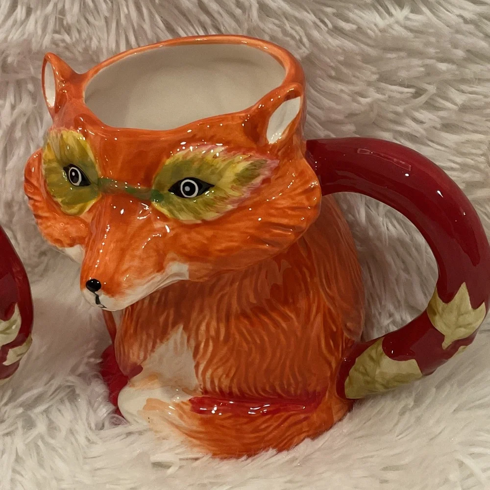 Pier 1 Fox Mugs
